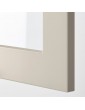 METOD Wandschrank mit Böden/2 Glastüren weiß/Stensund beige 40x100 cm Deutschland - hd1974