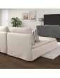 SÖDERHAMN 4er-Sofa mit Récamiere Ohne Abschluss Gransel/naturfarben Deutschland - gl9983