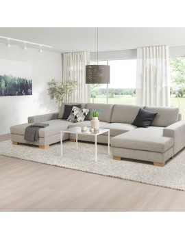SÖRVALLEN 4er-Sofa mit Récamieren Viarp beige/braun  Deutschland - wr3181