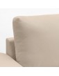 VIMLE 4er-Sofa mit Récamiere mit breiten Armlehnen/Hallarp beige Deutschland - tf6955